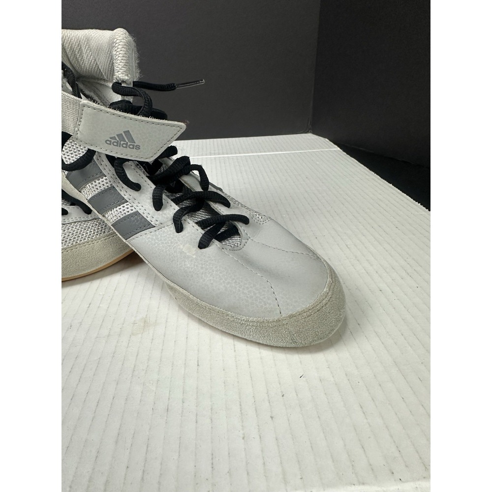 Adidas HVC 2 Wrestling Shoes Mens 8 AC7502 Gum Sole Silver Sneakers - Picture 5 of 11